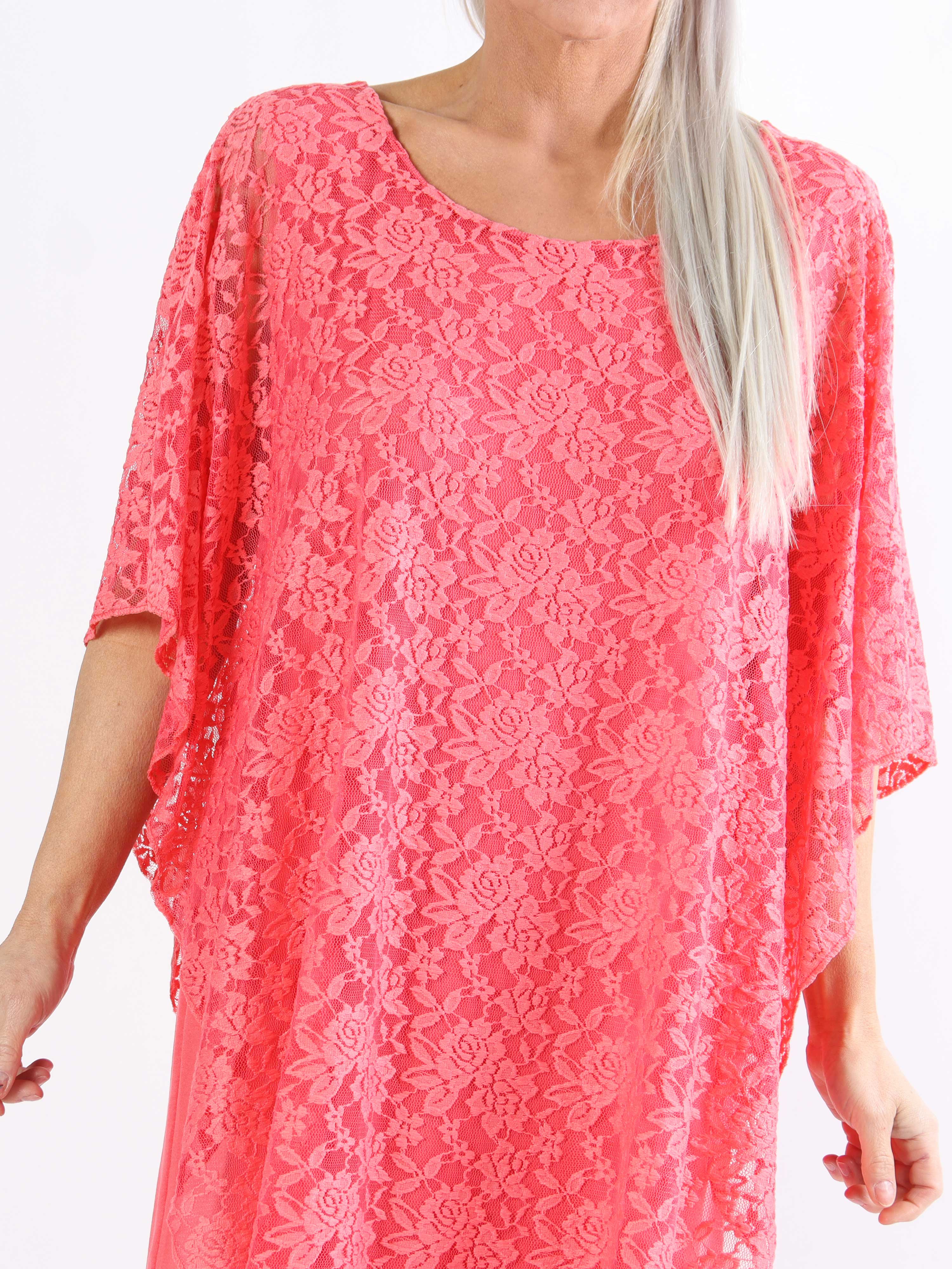 Kenya Lace - Söt tunikaklänning i spets i plusstorlek